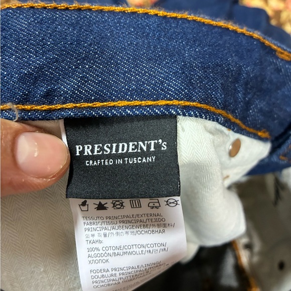 President’s Mens Blue‎ Luxury Japanese Selvedge Jeans Denim 34 - Picture 11 of 12